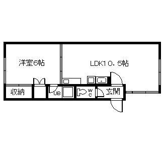 コーポシルクライトの間取り