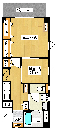 カーサフローラの間取り