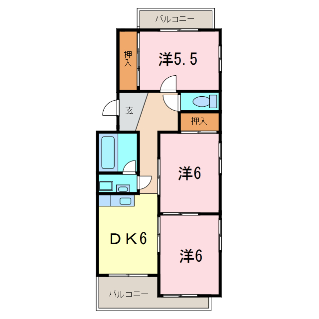 エスポワール美園の間取り