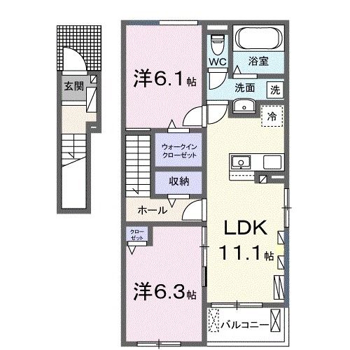 ハートフル翔Iの間取り