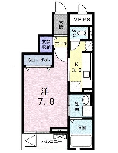 ソレイユ東久留米の間取り