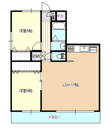 つくば市松代のマンションの間取り