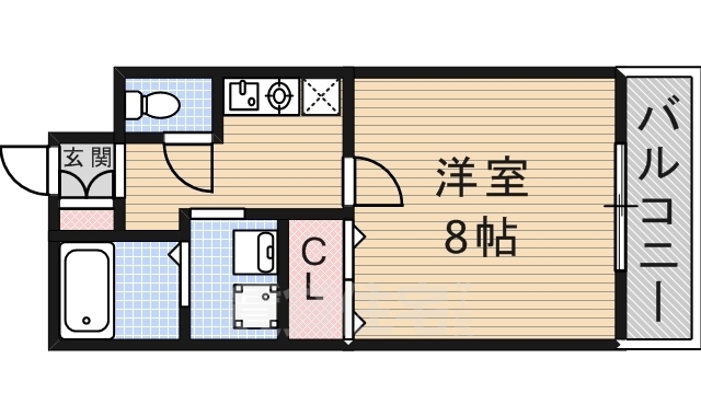 茨木市五日市のマンションの間取り