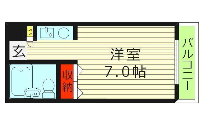 ハイライフ深江の間取り