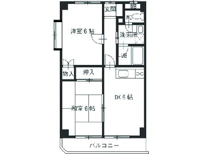 桜ヶ丘ハイツの間取り