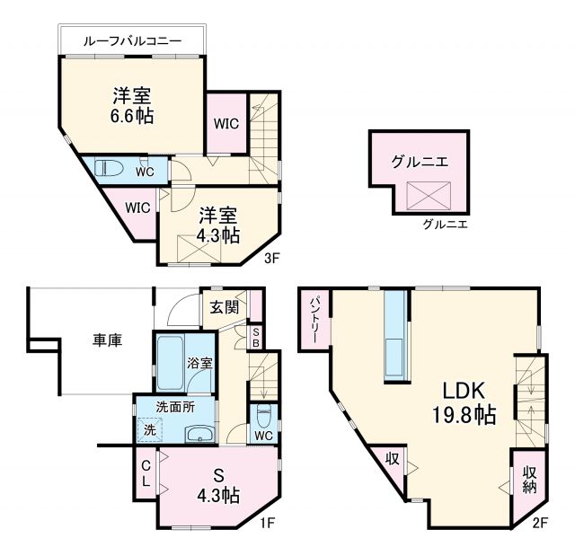 川崎市中原区市ノ坪のその他の間取り