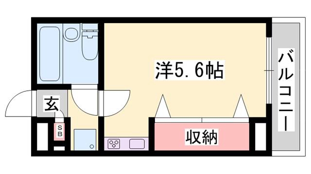 サンパレス21姫路の間取り