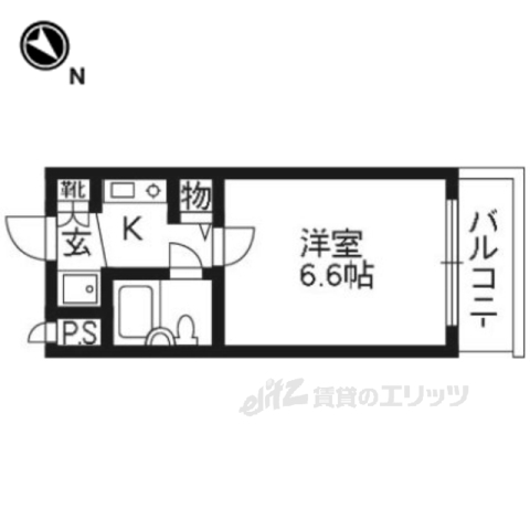 【ＤＥＴＯＭ－１京大前２の間取り】