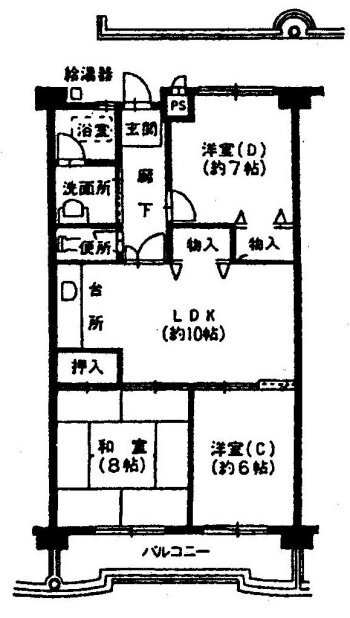 コーポニュー引山の間取り