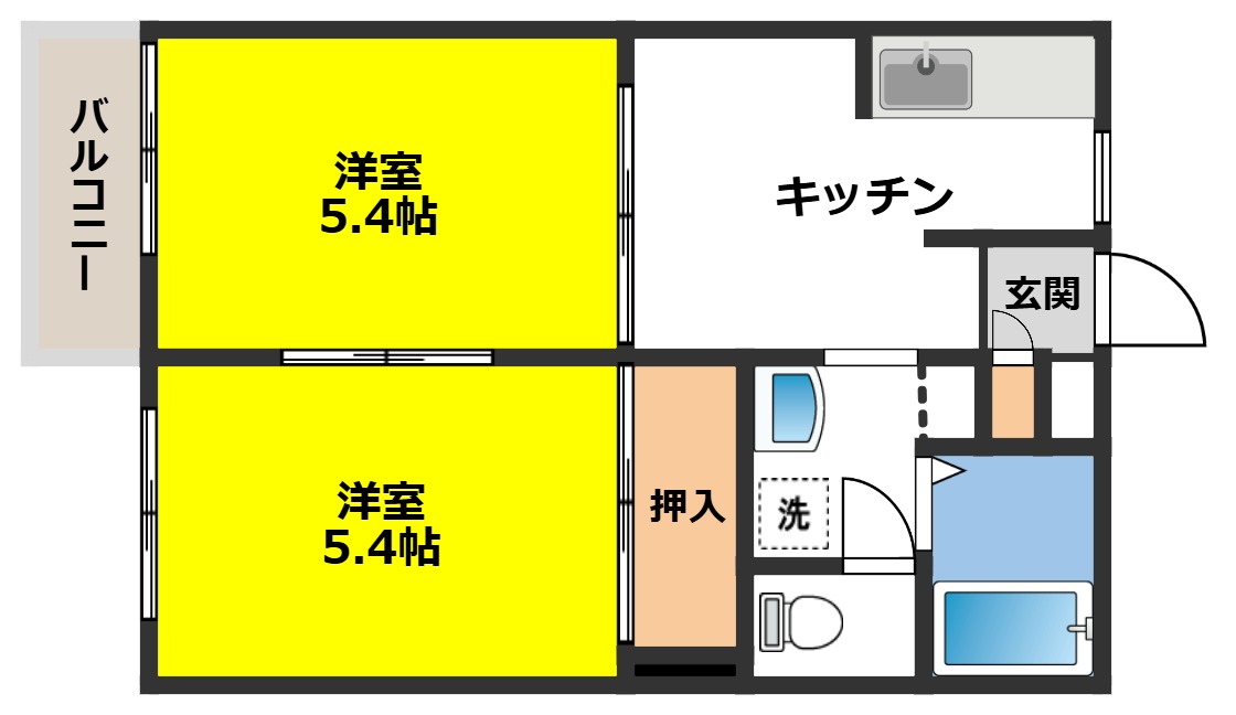 ディアス中津川Eの間取り