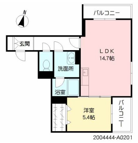 アミコート駅前中央の間取り