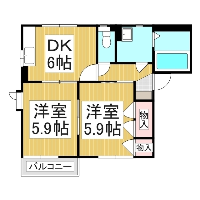 パルティールＴ　Ａ棟の間取り