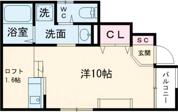 堺市西区鶴田町のアパートの間取り