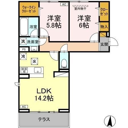 ウィンクルム柏の葉の間取り