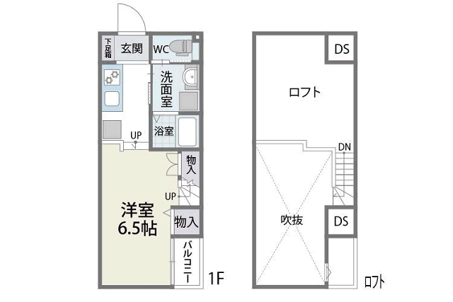 ジラフ姪浜Ａの間取り