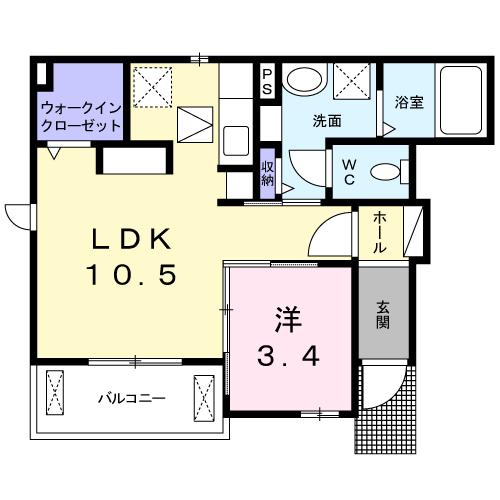 メゾン・ド・ＺＵＫＡの間取り