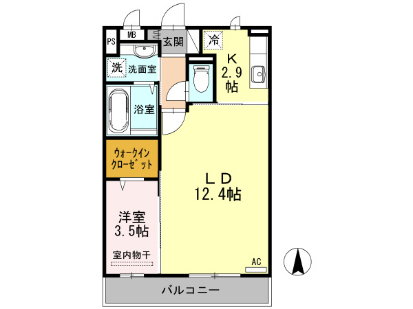 サンハウス　Ｃ棟の間取り