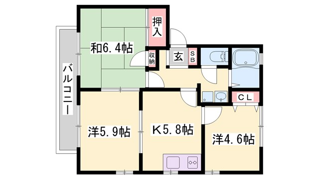 アビタシオン元禄の間取り