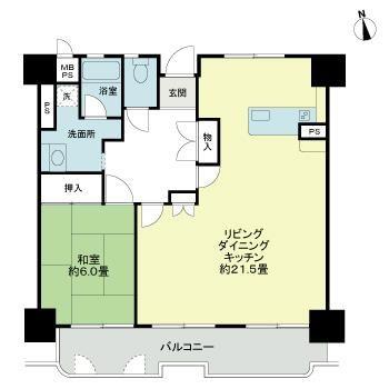 ライオンズマンション高松上福岡の間取り