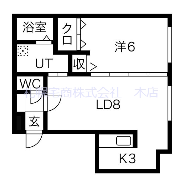 プロムナード5・5の間取り