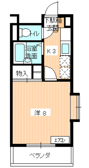 才川マンションの間取り