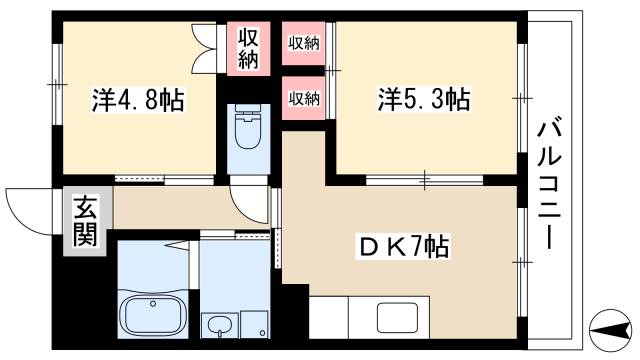 ハミルトンハイツの間取り