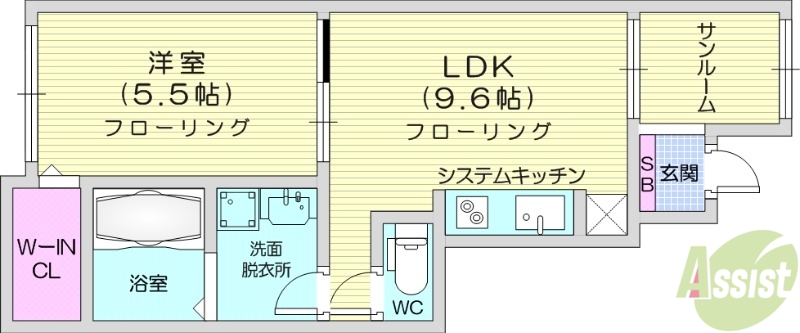 【柴田郡柴田町槻木西のアパートの間取り】