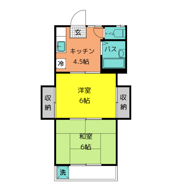 板橋コーポの間取り