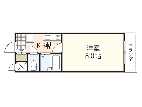 広島市安芸区中野のマンションの間取り