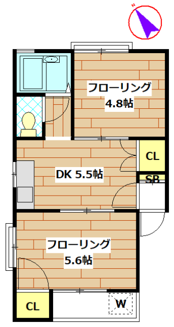 青葉台マンションの間取り写真