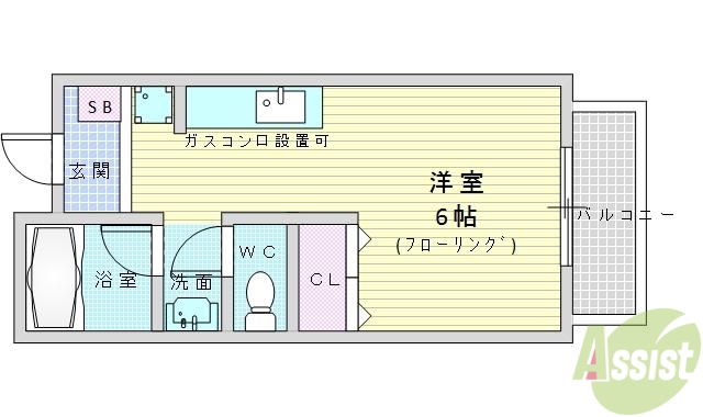 吹田市山田東のマンションの間取り