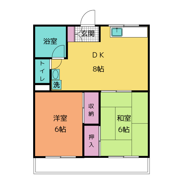 コーポ上野台の間取り