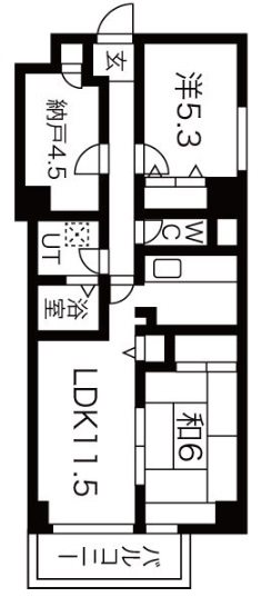 パインフィールド吉祥院の間取り