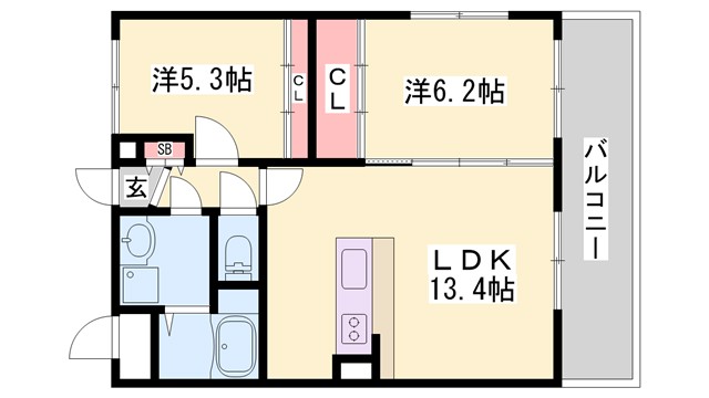 カーサフェリーチェの間取り