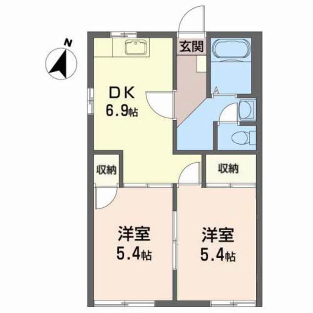 フレグランス白石坂Ａの間取り