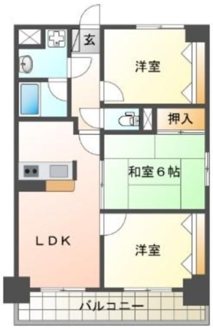 SGKマンションパピオールの間取り