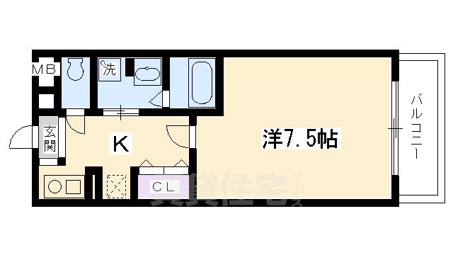 インベスト京都白川の間取り