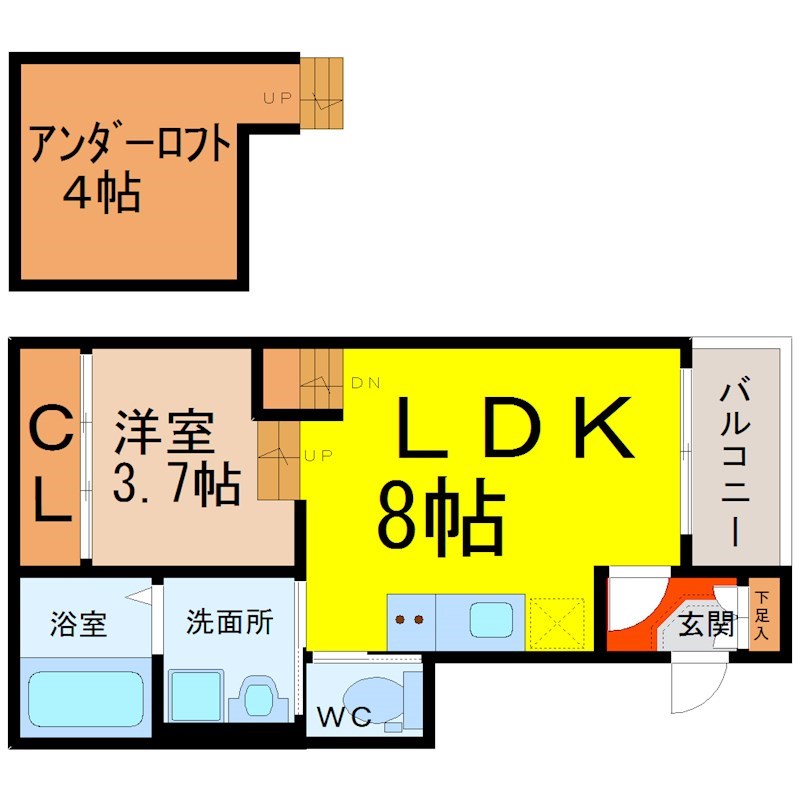 ボヌール金山の間取り