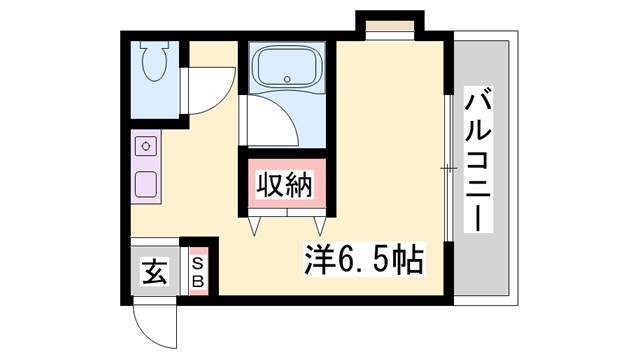 加古川市平岡町西谷のアパートの間取り