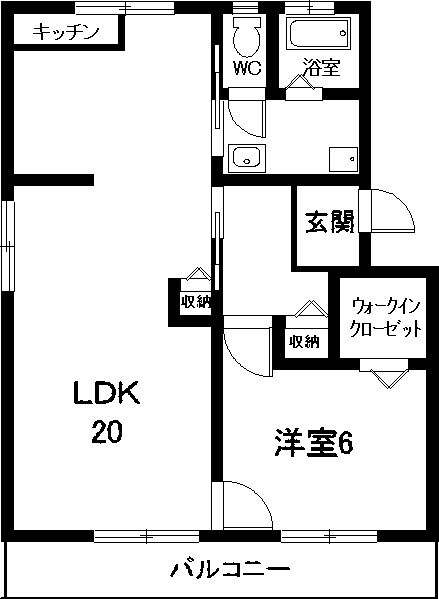 江口マンションの間取り