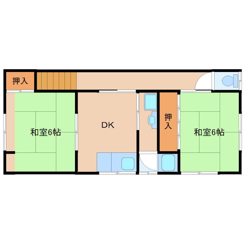 尼崎市今福のアパートの間取り