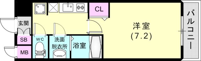 レジデンス神戸大倉山グルーブの間取り