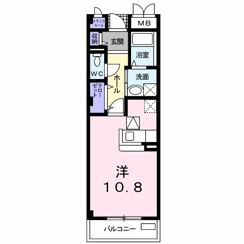 東海市名和町のアパートの間取り