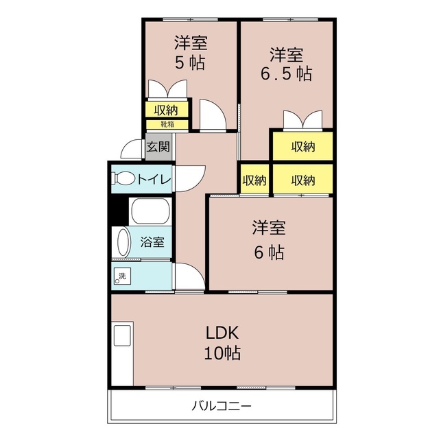 八街市八街のマンションの間取り