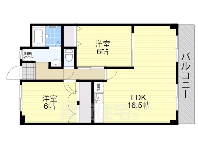 豊中市刀根山のマンションの間取り