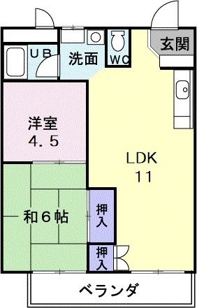 シティハイツ紫村の間取り