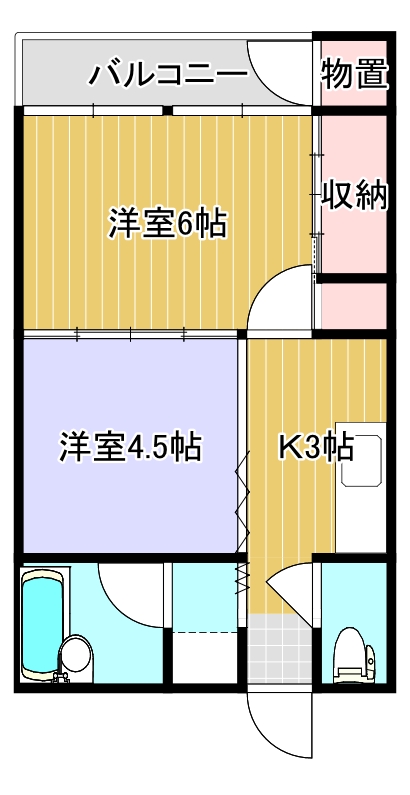 コーポさもとの間取り