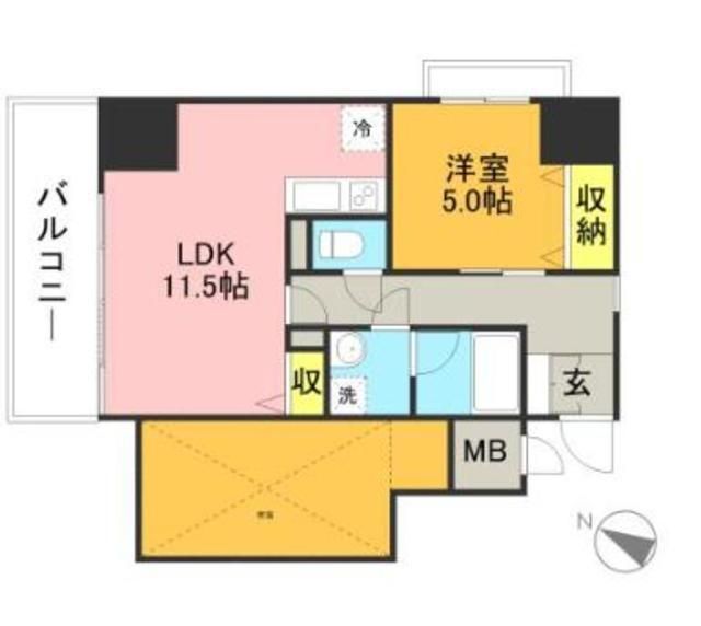 キルンズ博多駅南の間取り