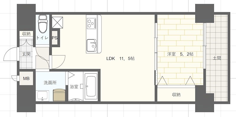 MISTRAL姫路駅前Vの間取り