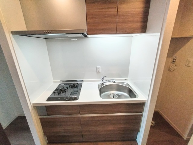 キッチン　２口ガスコンロ付き